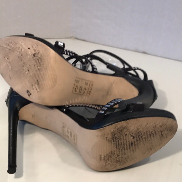 Scene Weaver Black Stilettos w/ Silver Accent 9.5 - Picture 8 of 8